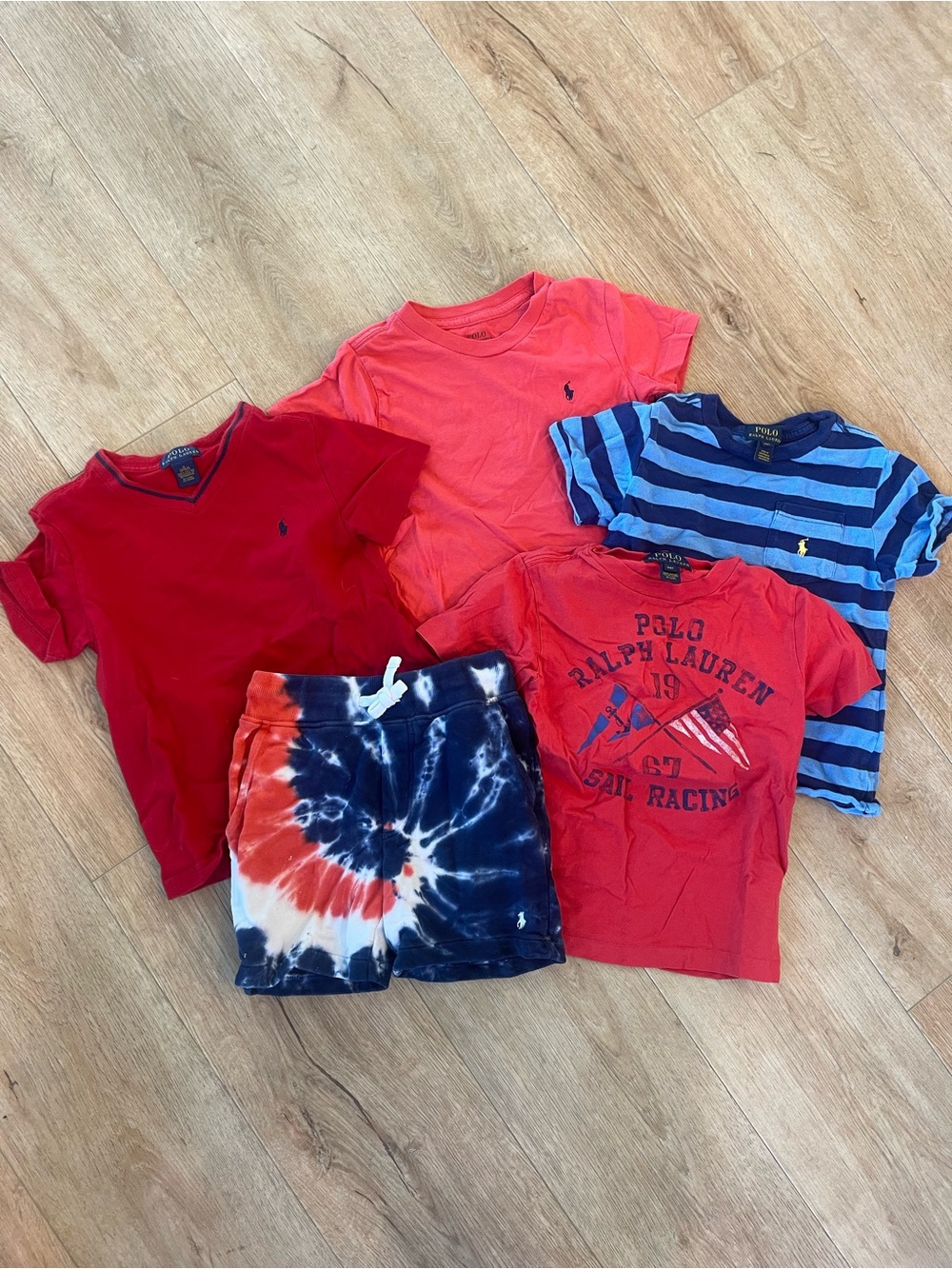 LOT of Short Sleeved Polo Ralph Lauren Tops and Shorts